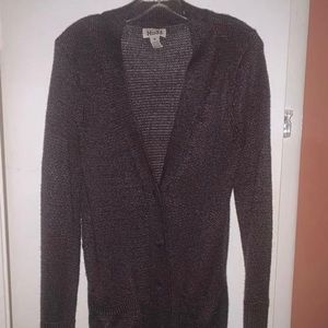 Plum Oversized Cardigan